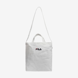 Fila Linear Logo - Miesten Olkalaukku - Valkoinen | FI-96103